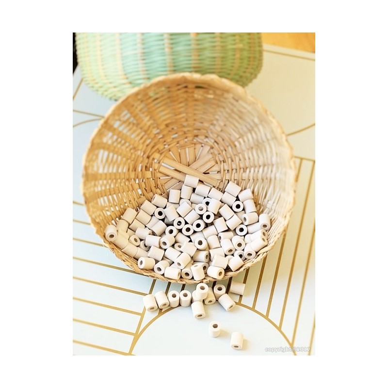 Perles de céramique EM grises - Boîte de 50 perles multi-usages